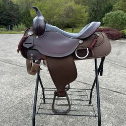 Circle Y Western Cordura Trail Saddle 16”
