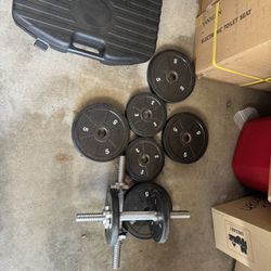 40lb Adjustable Dumbbell Weights 