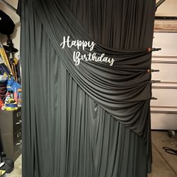 Drapery Backdrop Available 
