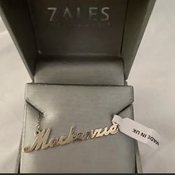 Mackenzie Sterling Silver Name Plate Brand New W/tags