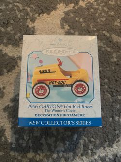 1999 Vintage Hallmark Christmas Ornament- 1956 Gatton Hot Rod Racer
