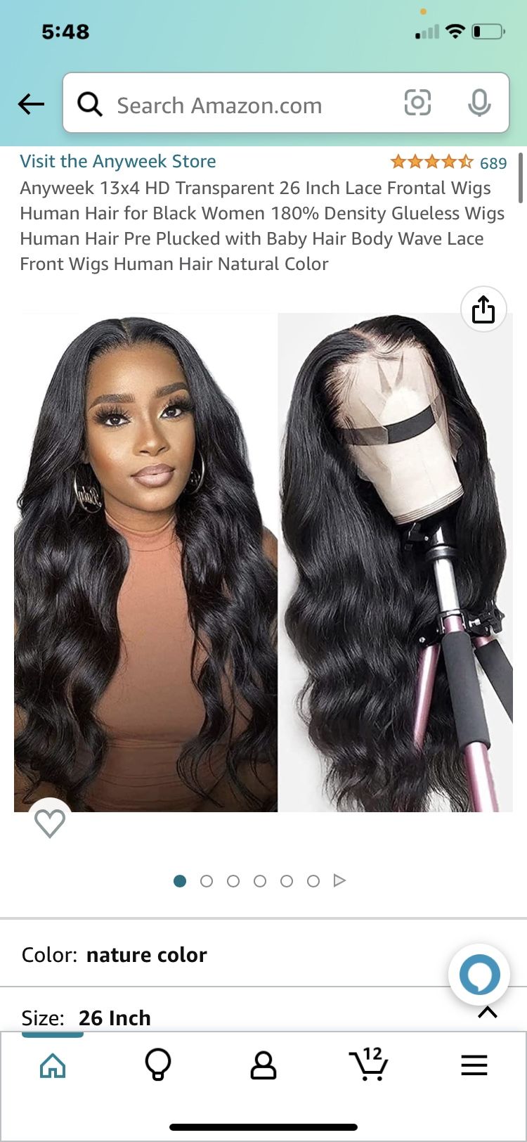 13x13 Lace Frontal Wig Human 26 Inch
