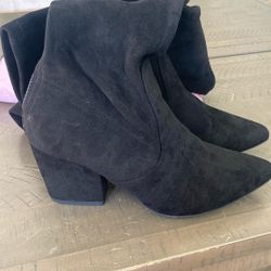 Chunky Heel Knee High Boots