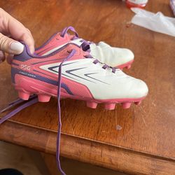 Girls size 12k soccer cleats