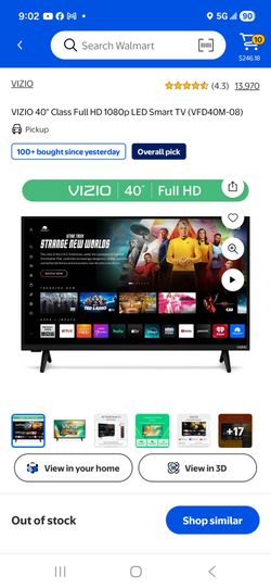 VIZIO 40" CLASS FULL HD 1080P LED SMART TV (VFD40M-08)
