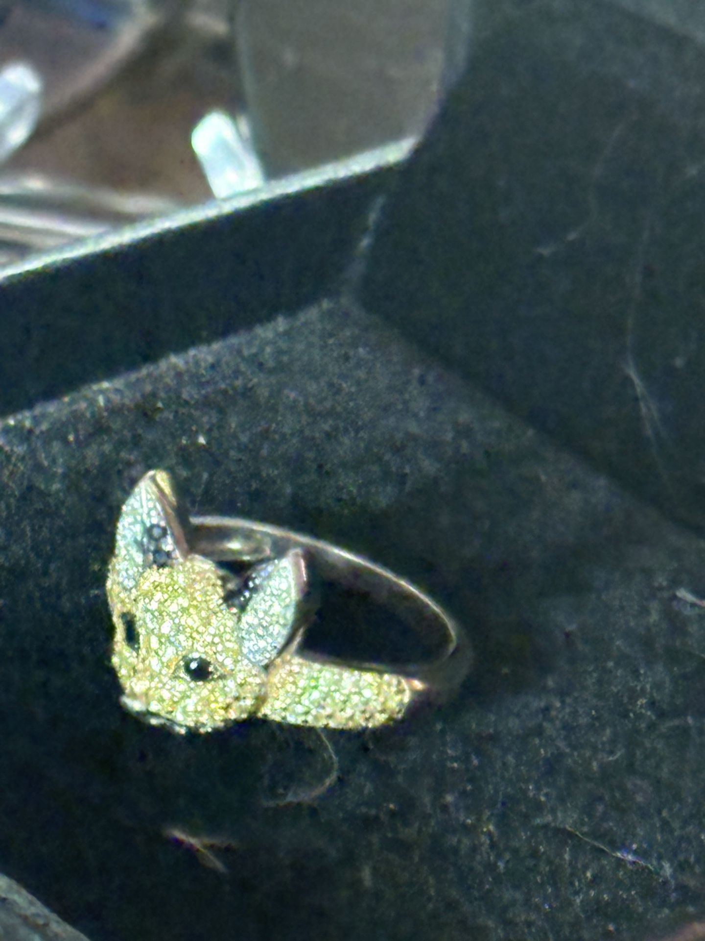 Sterling Silver CZ Fox Ring