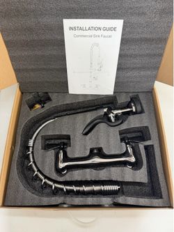 Commerical Faucet With Sprayer NEE Complete Set