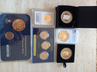 Collection of 24k layered American coins