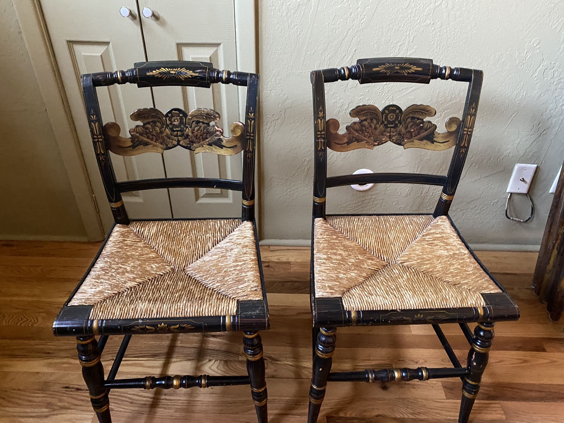 2 Antique Hitchcock Chairs