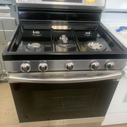 New Scratch And Dent Samsung Gas Stove Stainless Steel 6 Months Warranty 