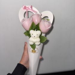 Valentines Day Gift Flowers Made Of Candles
