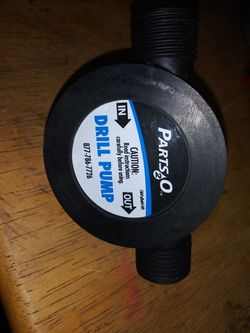 Parts 2 O DRILL PUMP