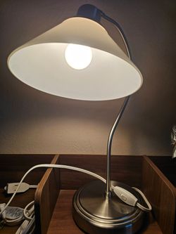 IKEA KROBY Desk Table Lamp with Glass Shade