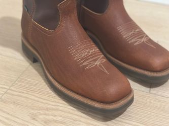 TECOVAS Men's Western Cowboy Boots Brown Leather 12 EE BRAND NEW
