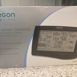 Oregon Scientific Touch Screen Operation Cable Free Weather Station Monitoring system NEW In Box
