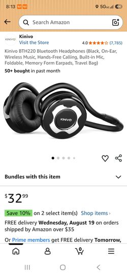 Kinivo Stereo Bluetooth headphones BTH220