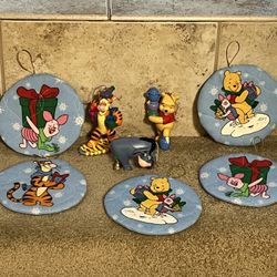 Disney Lot of 8 Winnie the Pooh Eeyore Tigger Ornaments