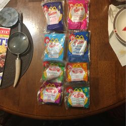 1998 Vintage Mc Donald’s - Barbie & Hot Wheels Set Of 8 NIP 