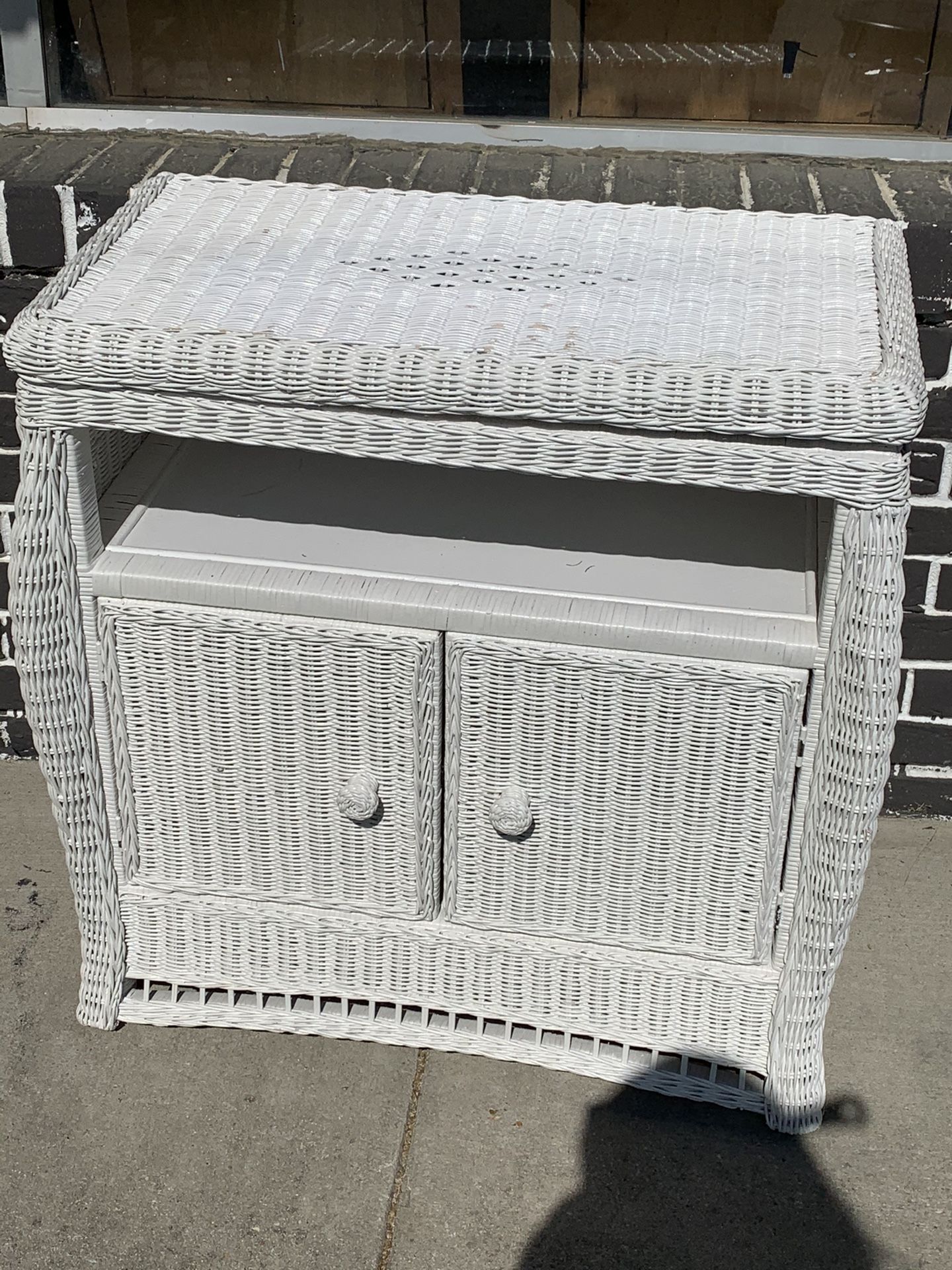 Wicker Tv Table