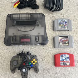 Nintendo 64 Smoke Gray Console W/ OEM Controller Bundle