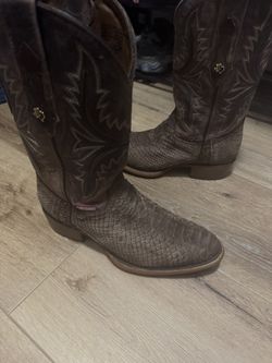 Texas Country Boots Rowdy Tamarindo Python Mens Size 8