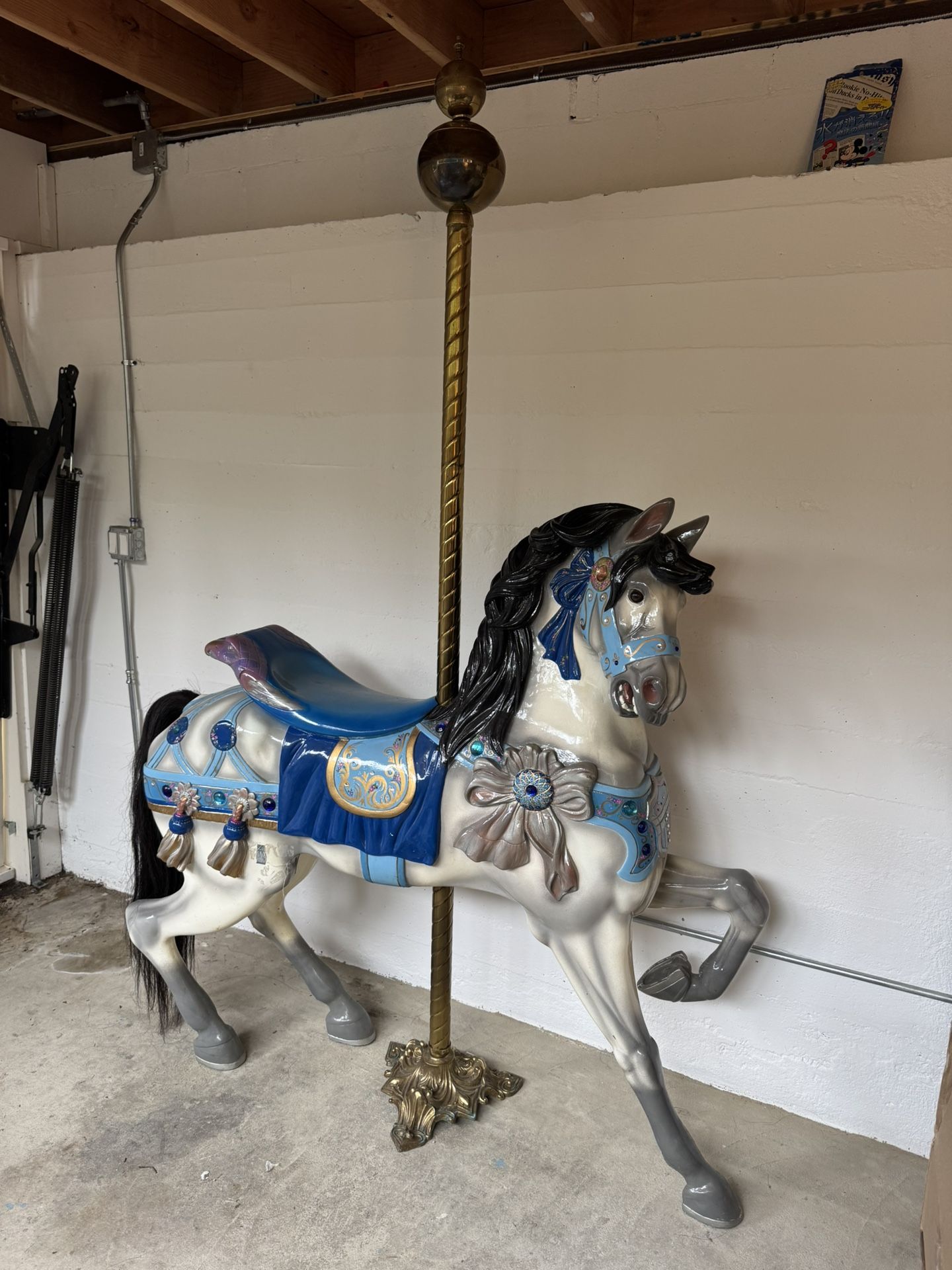 Hand Painted Vintage Fullsize Carousel Horse