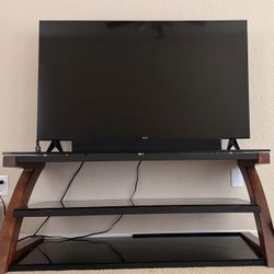 Heavy-duty 3-tier TV stand