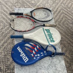 4 Tennis Rackets (free)