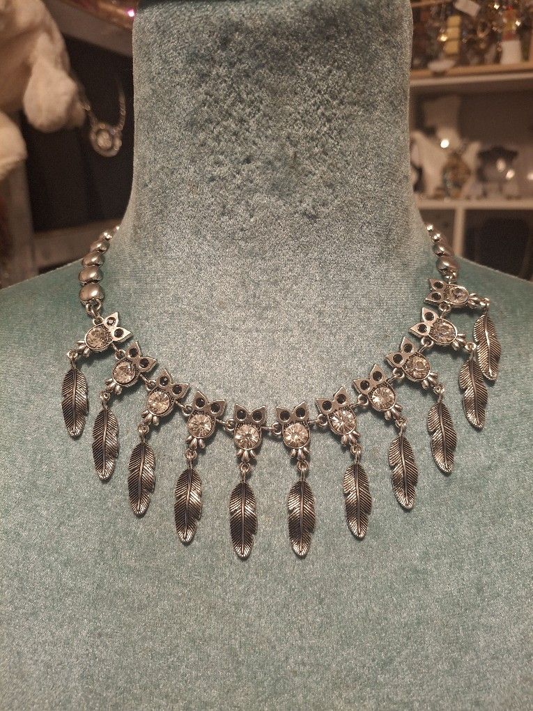 Owl Fringe Necklace Set