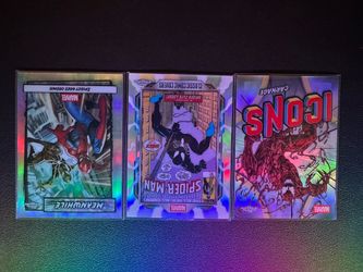 2026 Topps Chrome Marvel Spider-Man, Carnage 3 card lot