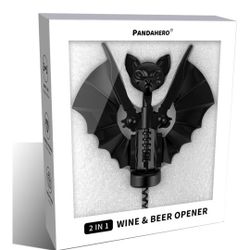 Goth Bat Wine & Beer Opener 