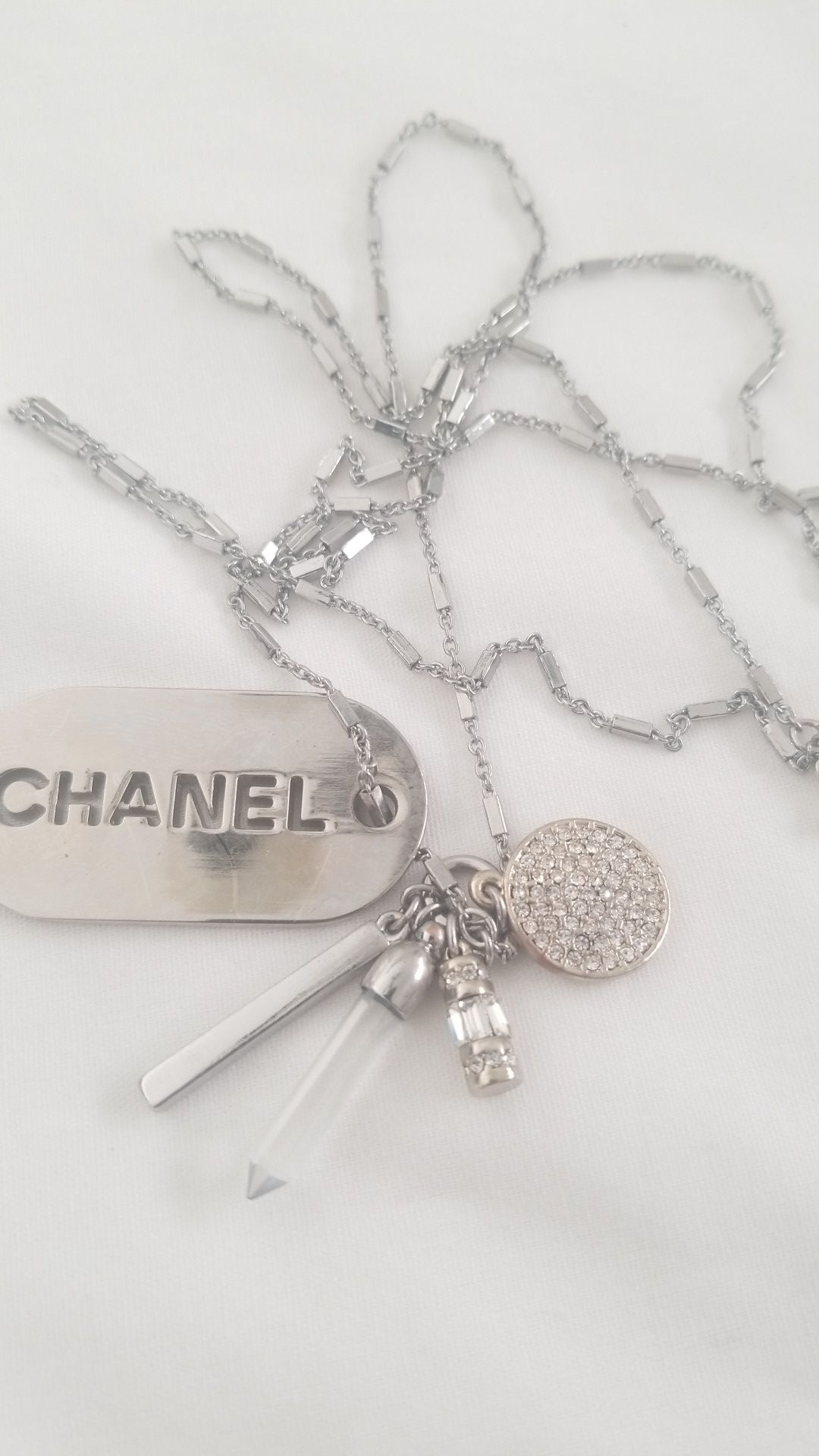 STAINLESS charms NECKLACE 36in