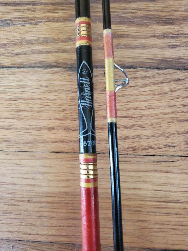 EXC++ Vtg Harnell 628R 2pc 7' Spinning Trout Rod Made In USA🇺🇸