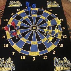 UCLA Magnetic Darts Game Mat - Excellent Condition 