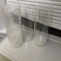 6 Piece Glass Candle holders 