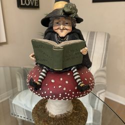 Witch,  Which On A Mushroom