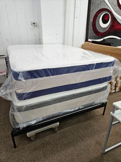 Queen size jumbo pillowtop wholesale mattress boxspring special