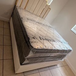 NEW MATTRESS QUEEN SIZE PILLOW TOP WITH BOX SPRING