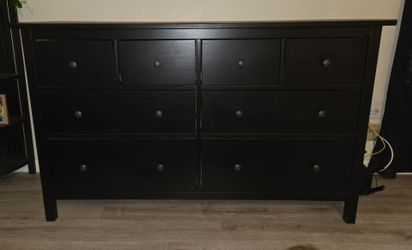 ​IKEA HEMNES 8-Drawer Dresser (Black-Brown) – Solid Wood