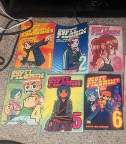 Scott Pilgrim Complete Set Series- by Bryan Lee O'Malley- Vol 1-6.