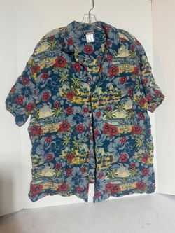 Disney Parks Mickey/Pluto Surfing Hawaiian Shirt Men's XXL