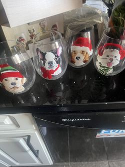 Christmas season glasses