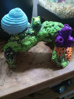 Hand Painted Aquarium Decor 