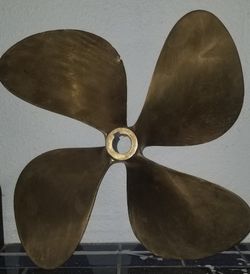 brass antique propeller