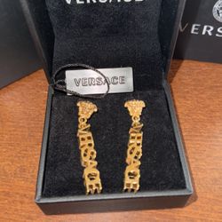 Versace drop earrings