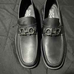 Black loafers 