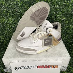 Size 10.5 Men - Jordan 3 Retro SP x A Ma Maniere Low Raised By Women 