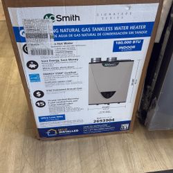New Ao Smith Tankless Water Heater Gas 