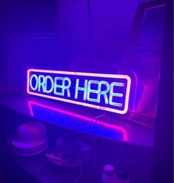 Order Here Neon Sign