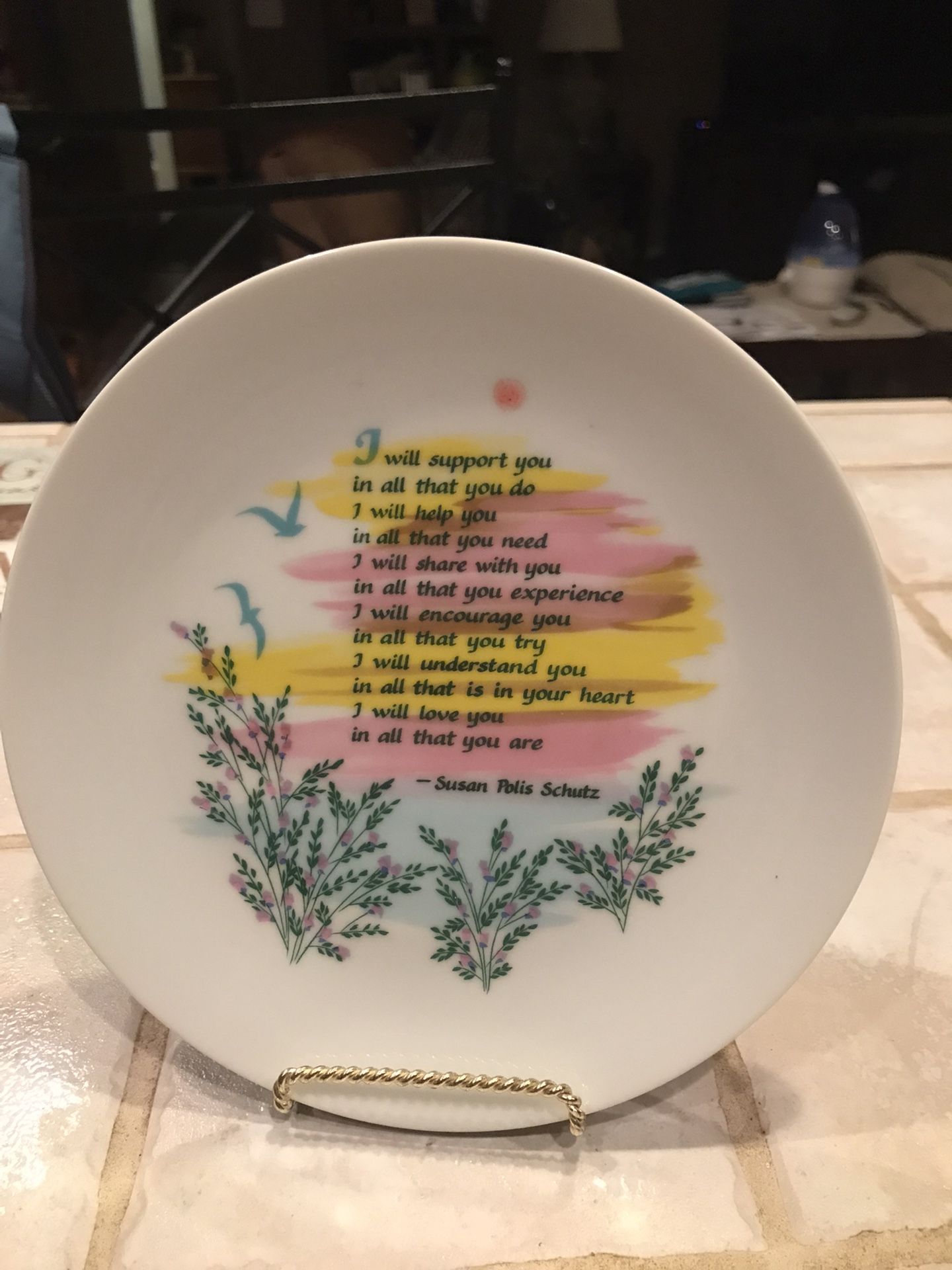 Two Beautiful 8 inch Porcelain display dish